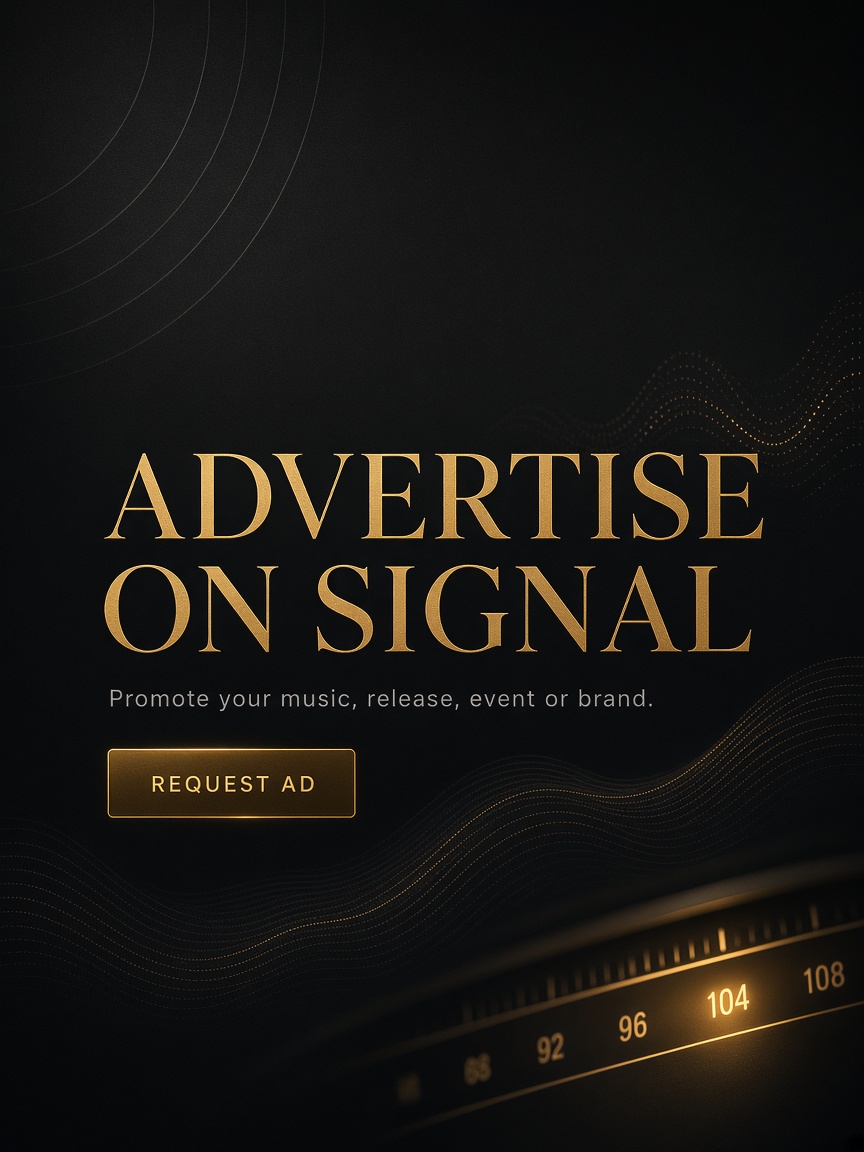 Advertise on Signal. Promote your music, release, event or brand to SoundSwift listeners.