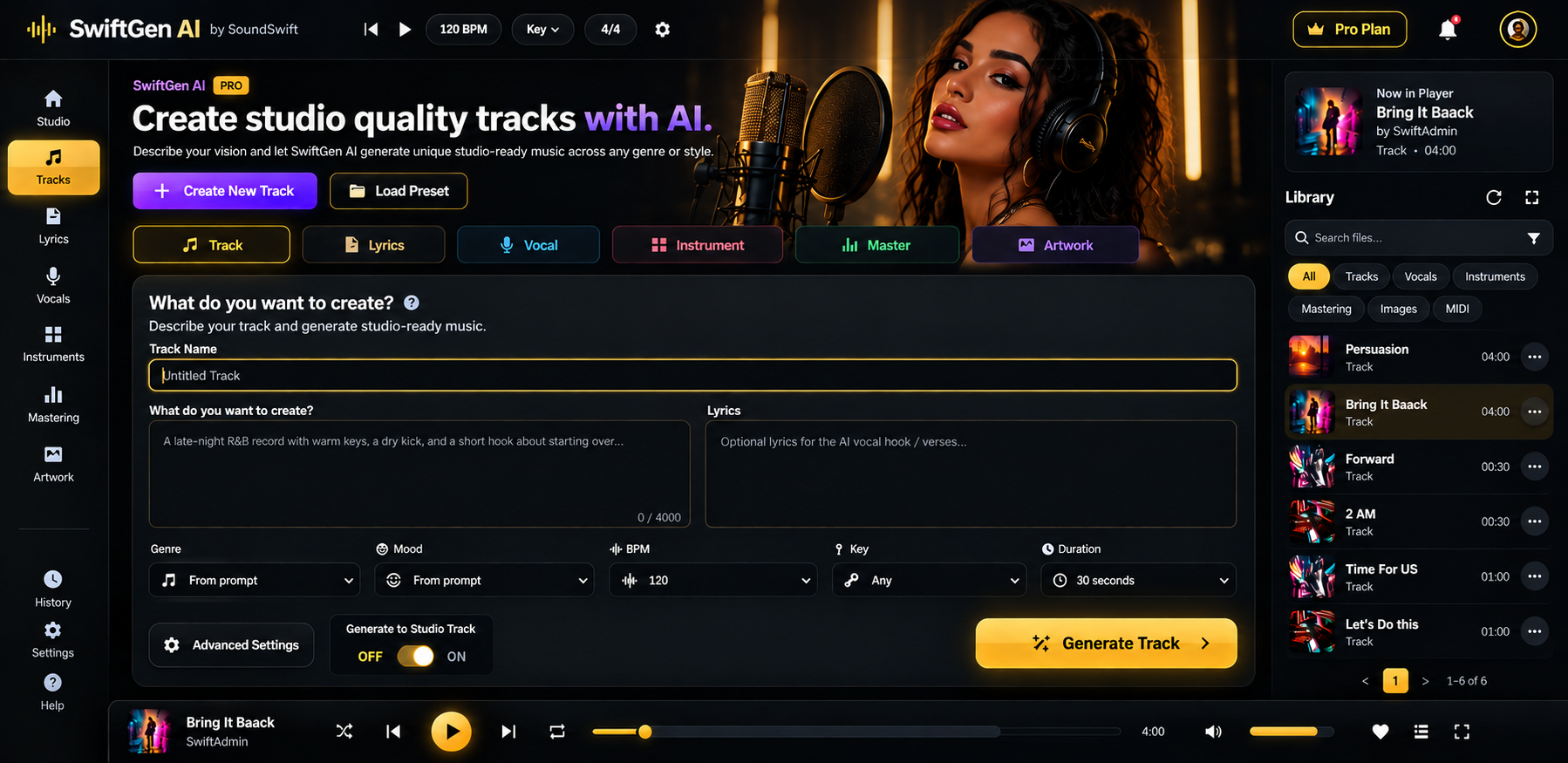 SwiftGen AI interface